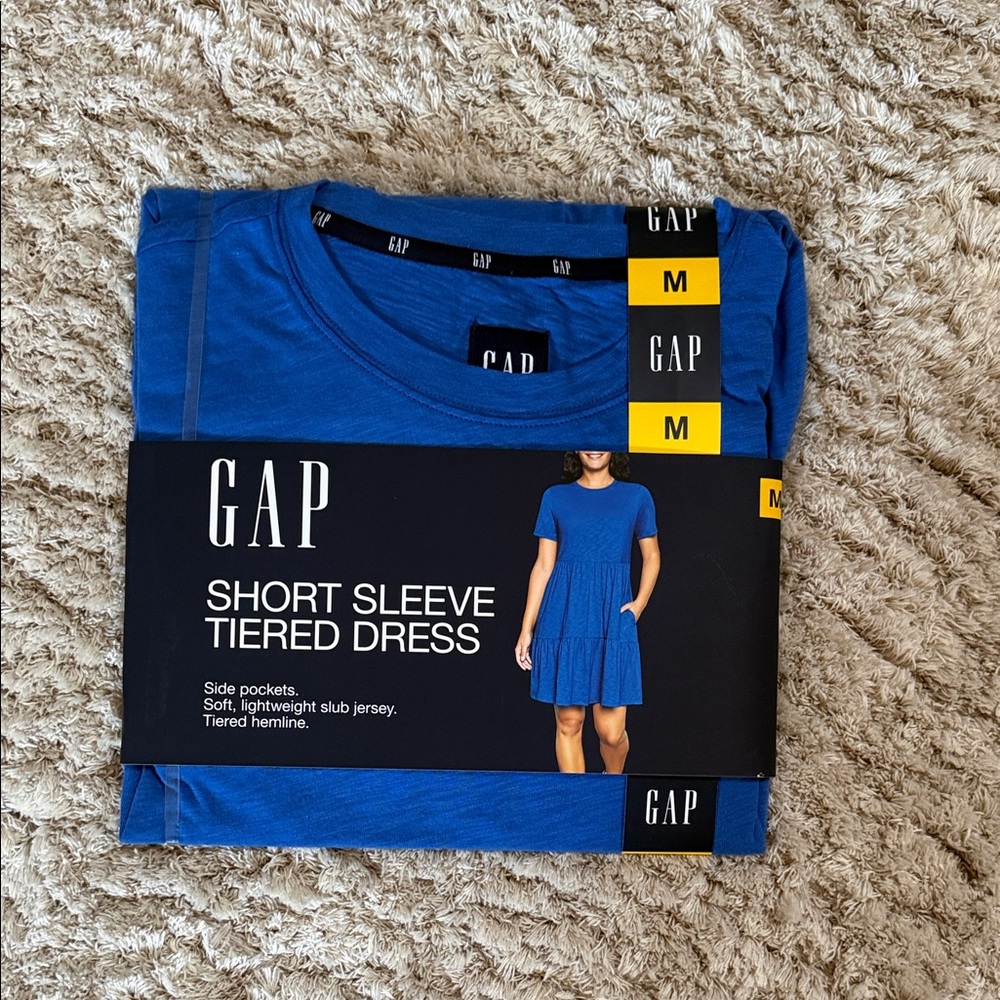 GAP Cobalt Blue Tiered Dress